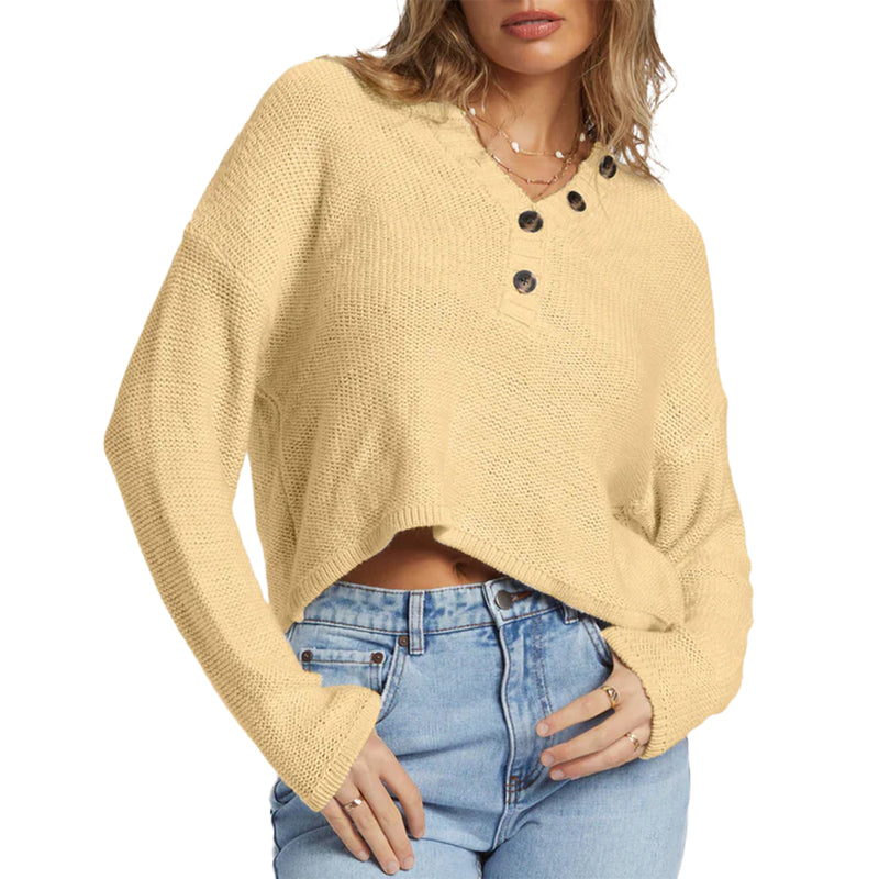 Load image into Gallery viewer, Billabong Women&#39;s Shallow Waters Henley Sweater
