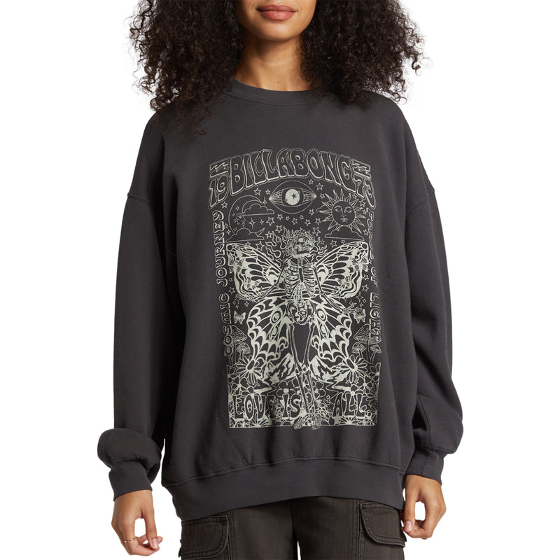 Load image into Gallery viewer, Billabong Women&#39;s Ride In Oversized Crew Sweatshirt
