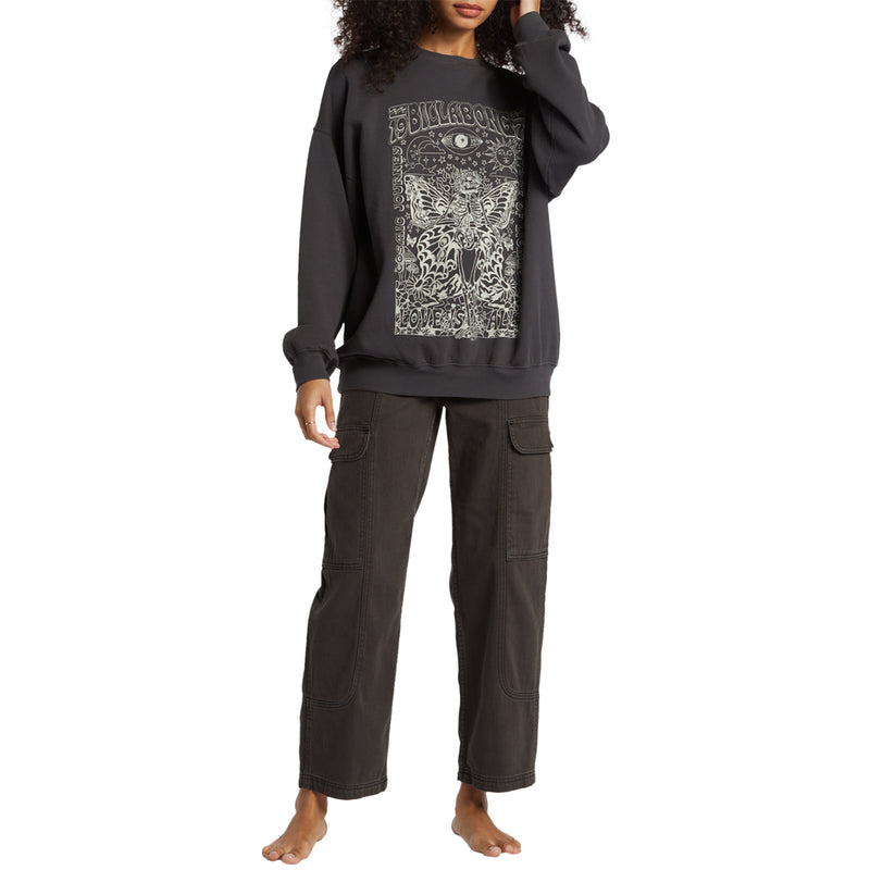 Load image into Gallery viewer, Billabong Women&#39;s Ride In Oversized Crew Sweatshirt
