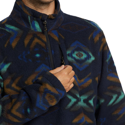 Billabong Boundary Half-Zip Mock Neck Polar Fleece Sweatshirt