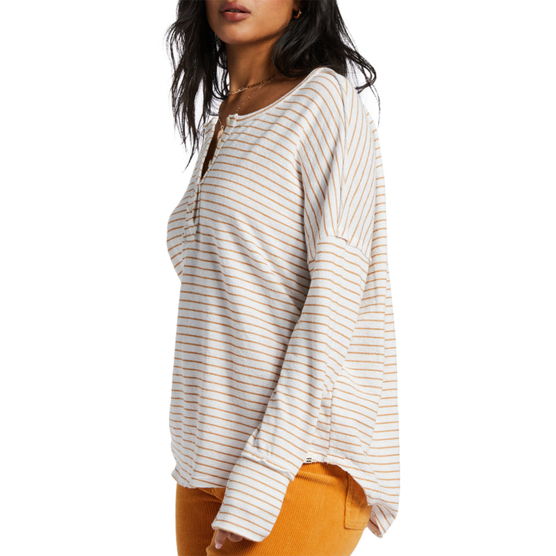 Load image into Gallery viewer, Billabong Women&#39;s New Anyday Henley Long Sleeve Top
