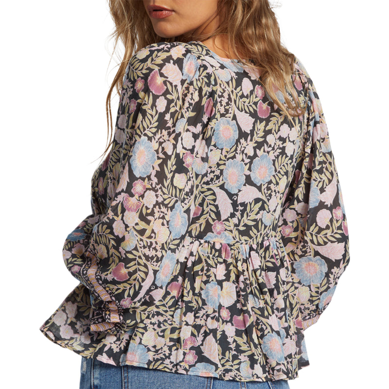 Load image into Gallery viewer, Billabong Women&#39;s Adore You Blouson Sleeve Top
