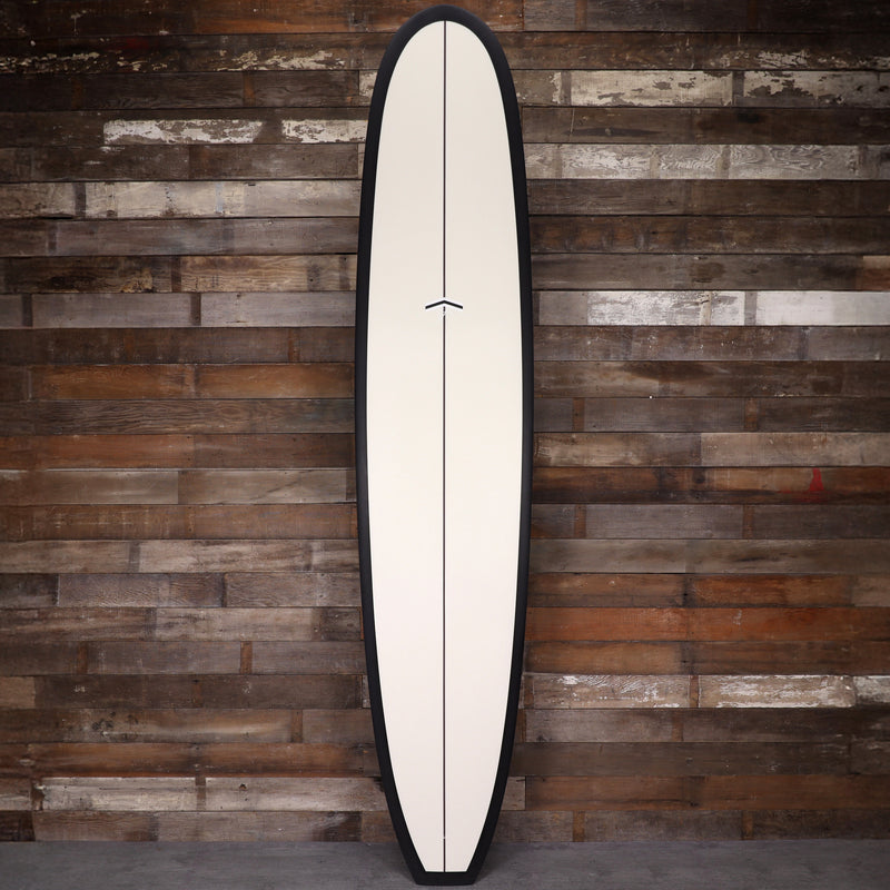 Load image into Gallery viewer, CJ Nelson Designs Chameleon Thunderbolt Black 9&#39;5 x 23 ½ x 3 ⅛ Surfboard - Off White/Carbon Rail
