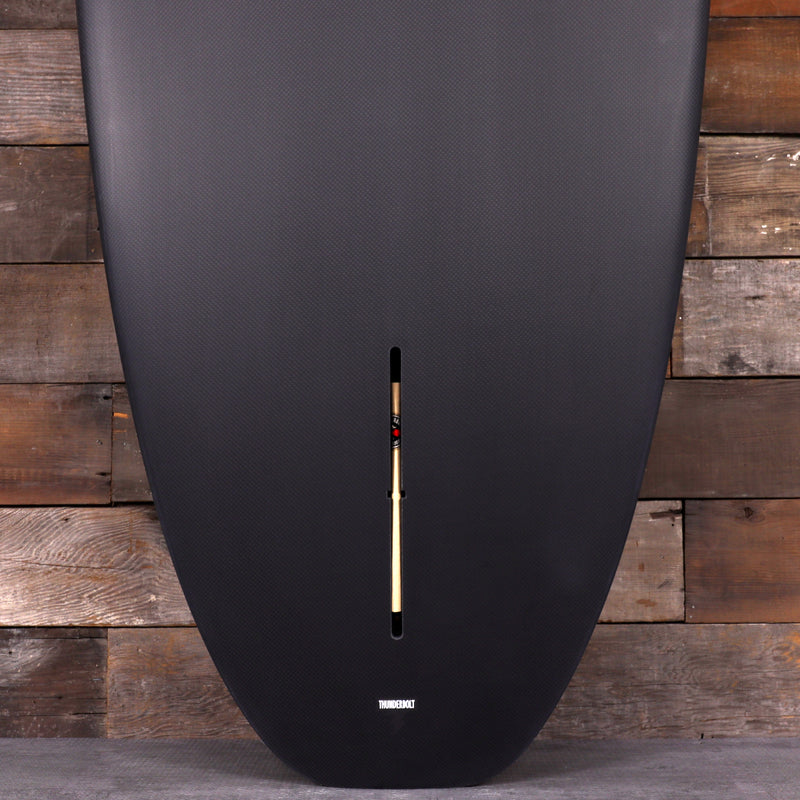 Load image into Gallery viewer, CJ Nelson Designs Slasher Low Pro Thunderbolt Black 9&#39;6 x 23 ¼ x 3 ⅛ Surfboard - Tan/Carbon
