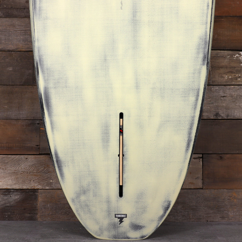 Load image into Gallery viewer, CJ Nelson Designs Slasher Low Pro Thunderbolt Black 9&#39;9 x 23 ½ x 3 3/16 Surfboard - Tan/Brushed Carbon
