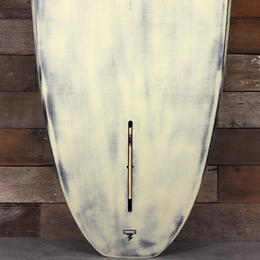 CJ Nelson Designs Slasher Low Pro Thunderbolt Black 9'9 x 23 ½ x 3 3/16 Surfboard - Tan/Brushed Carbon