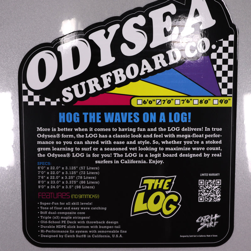 Load image into Gallery viewer, Catch Surf Odysea Log 7&#39;0 x 22 x 3 ⅛ Surfboard - Cool Grey
