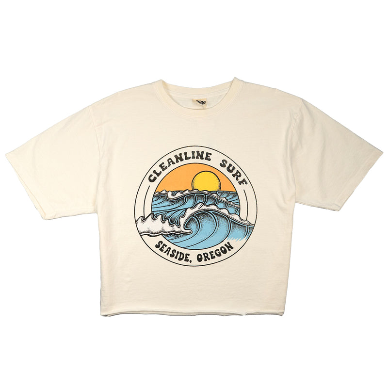 Load image into Gallery viewer, Cleanline Women&#39;s Summer Swell Crop T-Shirt
