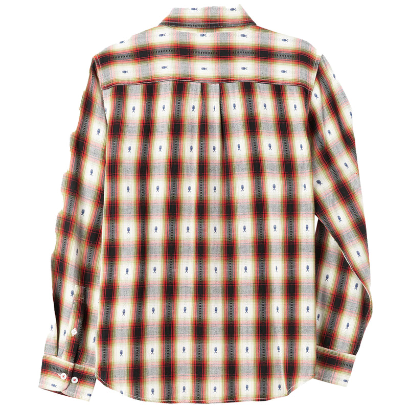 Load image into Gallery viewer, Dark Seas Bishop Long Sleeve Button-Up Flannel Shirt
