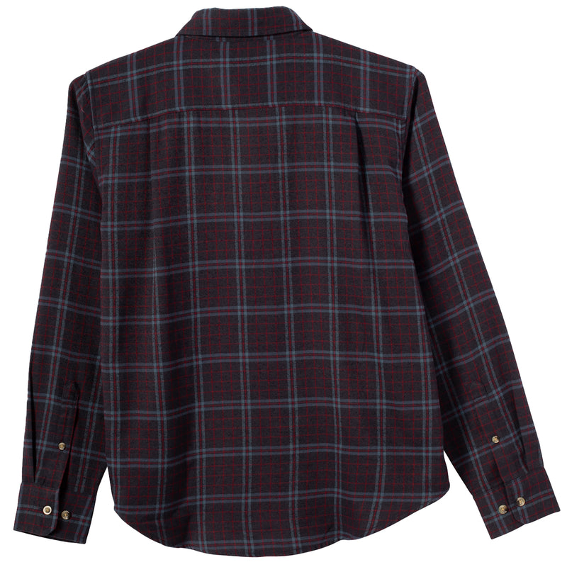 Load image into Gallery viewer, Dark Seas Carlton Long Sleeve Button-Up Flannel Shirt
