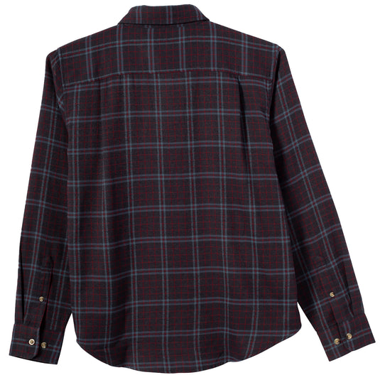 Dark Seas Carlton Long Sleeve Button-Up Flannel Shirt