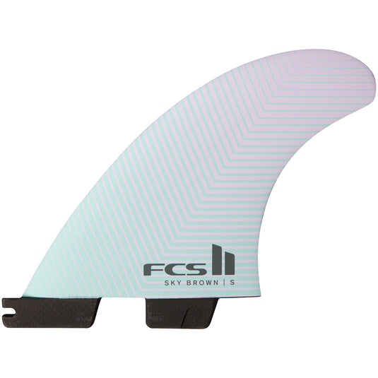 FCS II Sky Brown PC Tri Fin Set