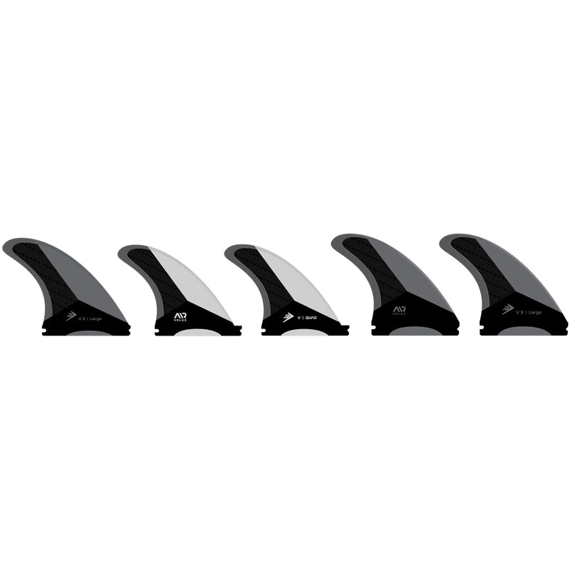 Load image into Gallery viewer, Firewire Velox Futures Compatible Tri-Quad Fin Set
