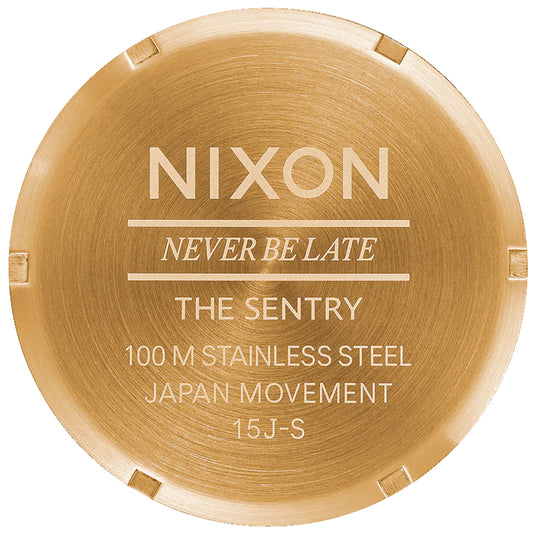 Nixon Sentry Leather Watch