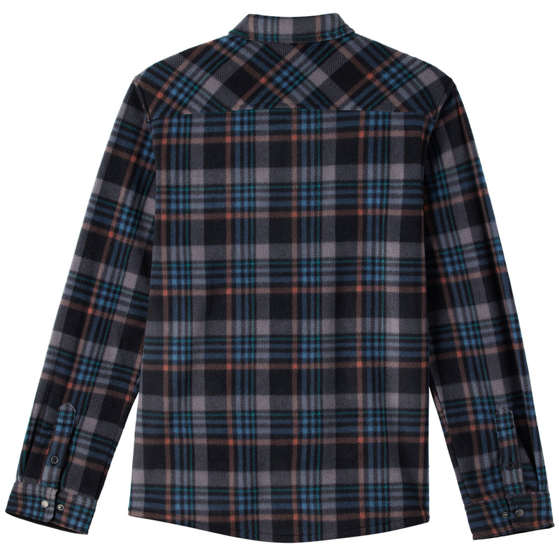 Load image into Gallery viewer, O&#39;Neill Glacier Plaid Superfleece Long Sleeve Button-Up Flannel Shirt
