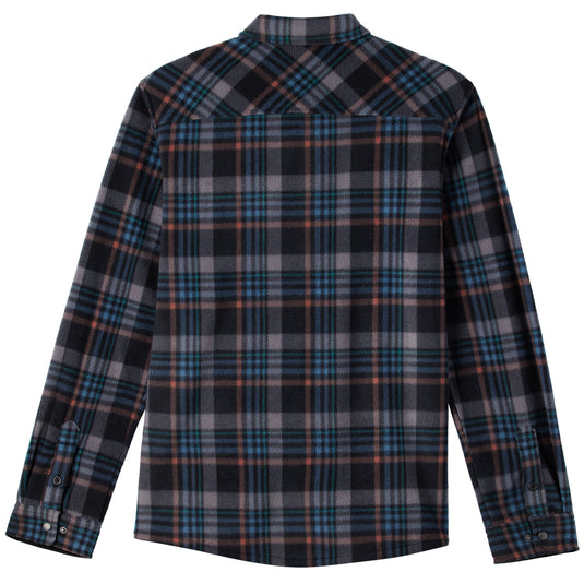 O'Neill Glacier Plaid Superfleece Long Sleeve Button-Up Flannel Shirt