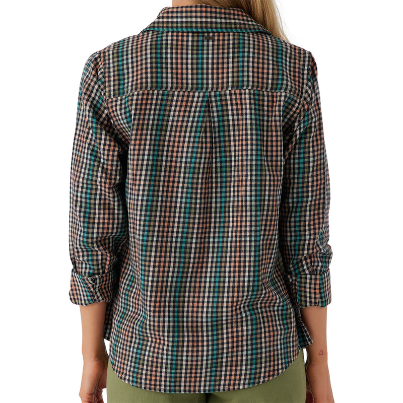 Load image into Gallery viewer, O&#39;Neill Women&#39;s Nash Long Sleeve Button-Up Flannel Shirt
