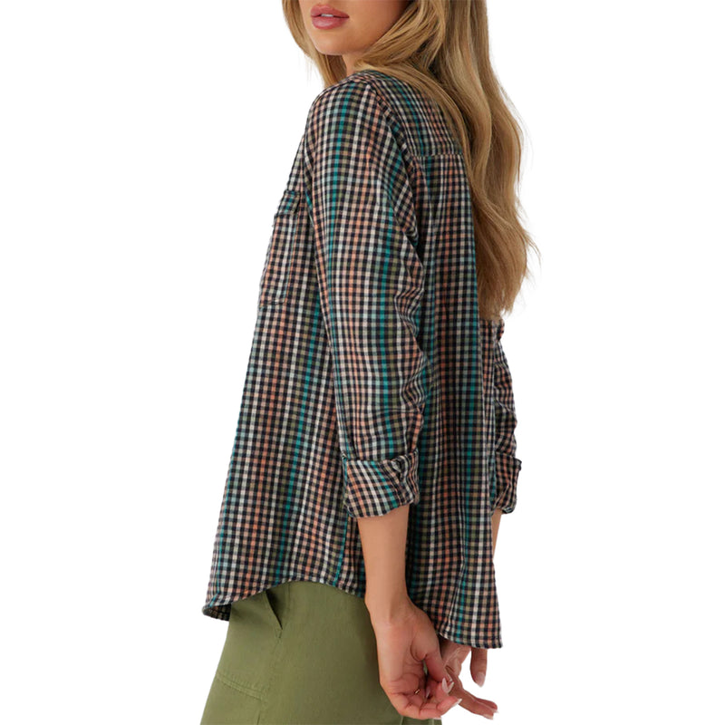 Load image into Gallery viewer, O&#39;Neill Women&#39;s Nash Long Sleeve Button-Up Flannel Shirt
