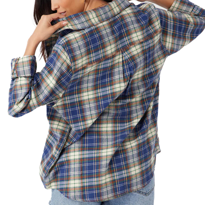 Load image into Gallery viewer, O&#39;Neill Women&#39;s Nash Long Sleeve Button-Up Flannel Shirt
