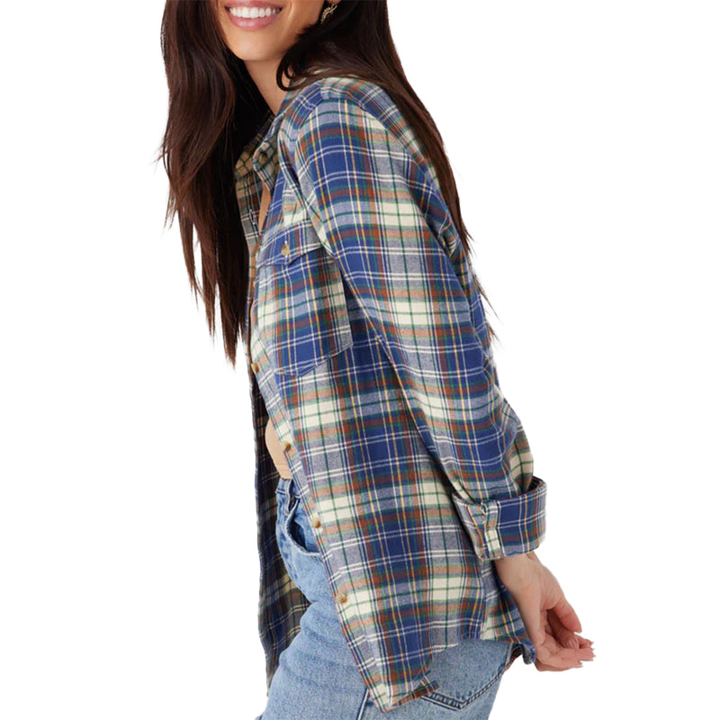 Load image into Gallery viewer, O&#39;Neill Women&#39;s Nash Long Sleeve Button-Up Flannel Shirt
