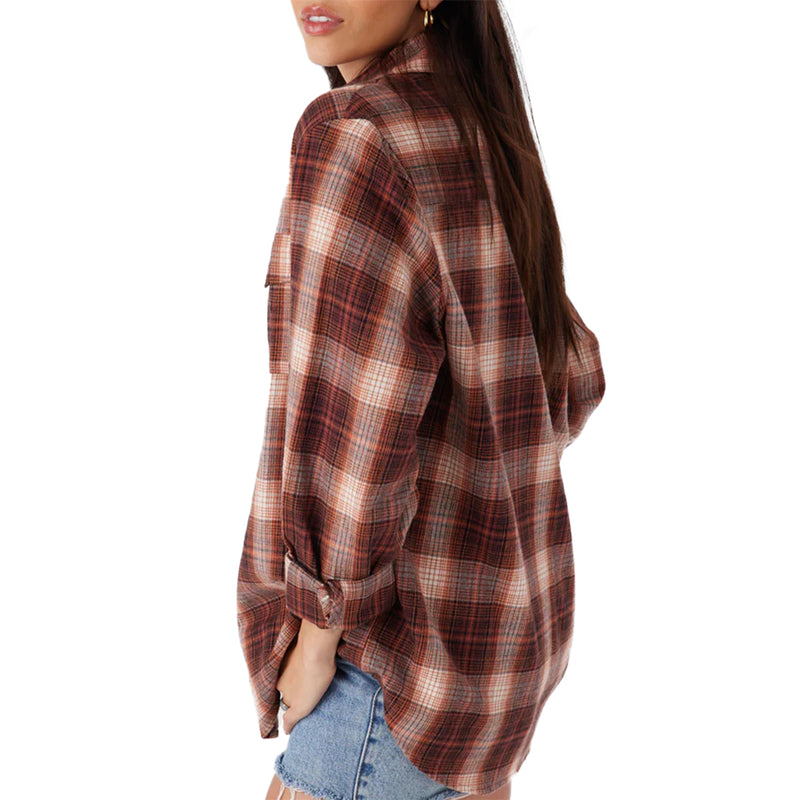 Load image into Gallery viewer, O&#39;Neill Women&#39;s Brooks Long Sleeve Button-Up Flannel Shirt
