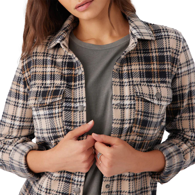 Load image into Gallery viewer, O&#39;Neill Women&#39;s Zuma Superfleece Long Sleeve Button-Up Shirt
