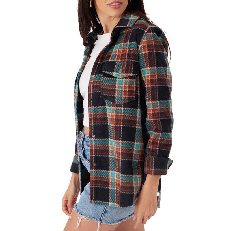 Load image into Gallery viewer, O&#39;Neill Women&#39;s Zuma Superfleece Long Sleeve Button-Up Shirt
