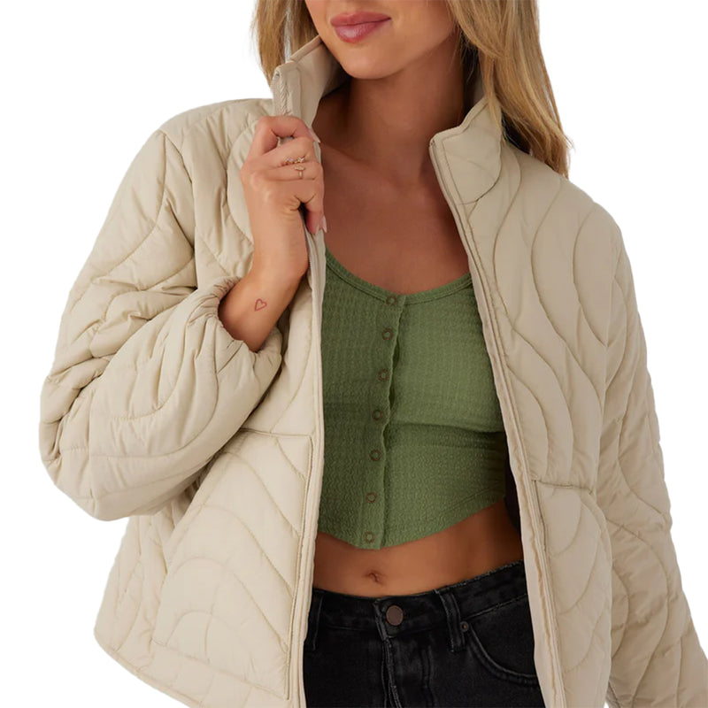 Load image into Gallery viewer, O&#39;Neill Women&#39;s Eden Wave Quilted Zip Jacket
