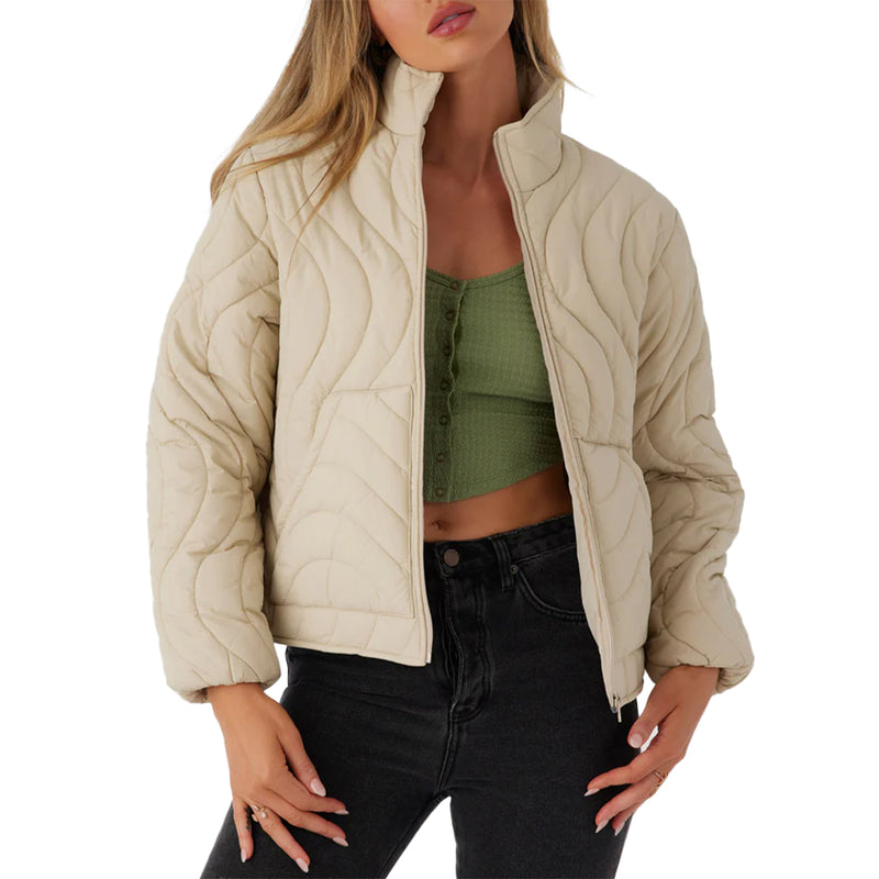 Load image into Gallery viewer, O&#39;Neill Women&#39;s Eden Wave Quilted Zip Jacket
