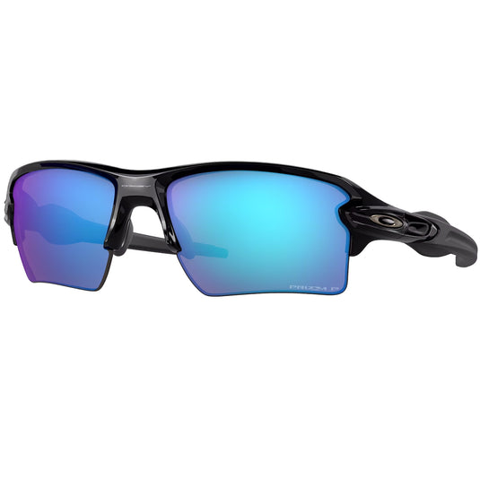 Oakley Flak 2.0 XL Polarized Sunglasses - Polished Black/Prizm Sapphire