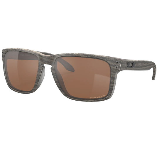 Oakley Holbrook XL Polarized Sunglasses - Woodgrain/Prizm Tungsten