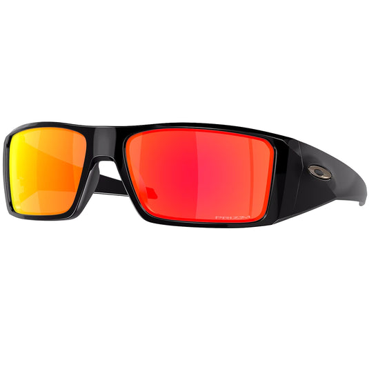 Oakley Heliostat Sunglasses - Polished Black/Prizm Ruby