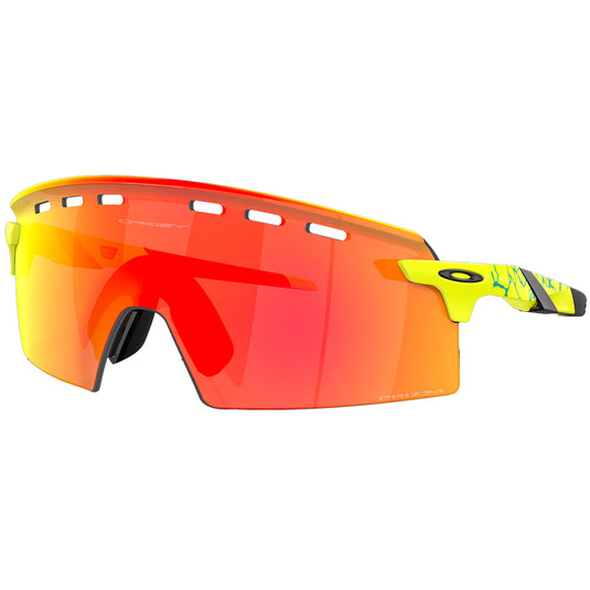 Oakley Encoder Strike Inner Spark Collection Sunglasses - Matte Tennis Ball Yellow/Prizm Ruby