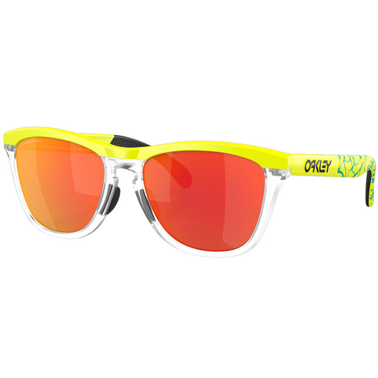 Oakley Frogskins Range Inner Spark Collection Sunglasses - Matte Tennis Ball Yellow/Prizm Ruby