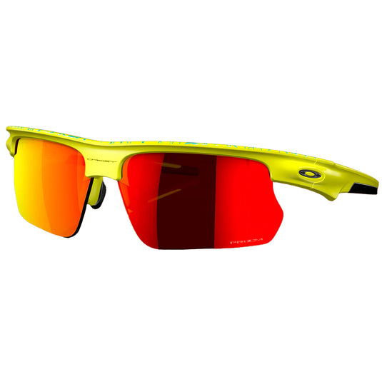 Oakley BiSphaera Inner Spark Collection Sunglasses - Matte Tennis Ball Yellow/Prizm Ruby