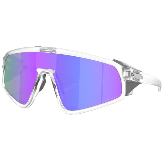 Oakley Latch Panel Sunglasses Matte Clear Prizm Violet Cleanline Surf