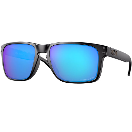 Oakley Holbrook XL Polarized Sunglasses - Matte Black/Prizm Sapphire