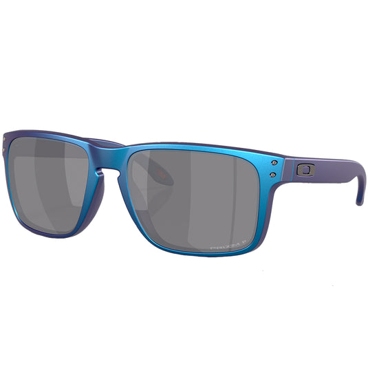 Oakley Holbrook XL Polarized Sunglasses Matte Cyan Blue Colorshift Prizm Black