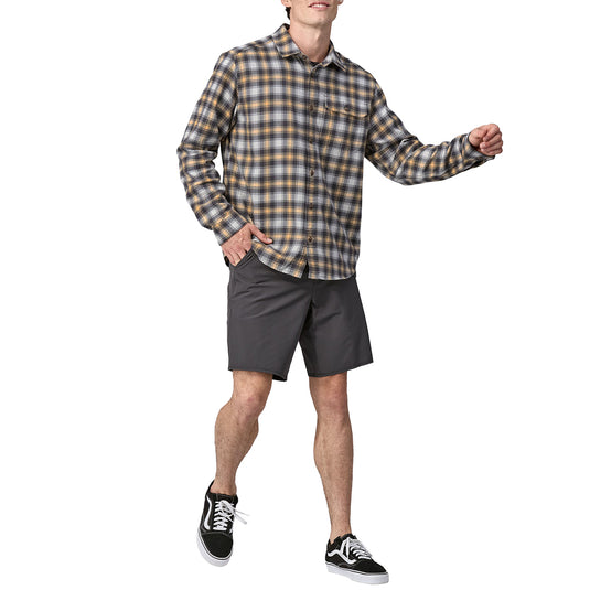 Patagonia Lightweight Fjord Cotton In Conversion Long Sleeve Button-up Flannel Shirt - Beach Day: Sandy Melon