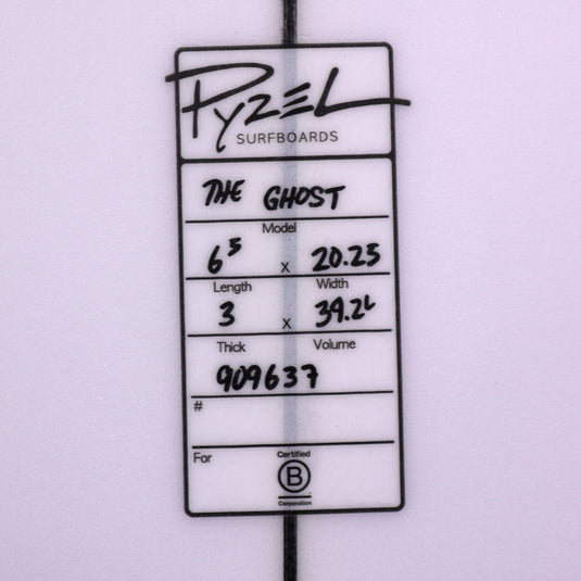 Pyzel The Ghost 6'5 x 20 ¼ x 3 Surfboard