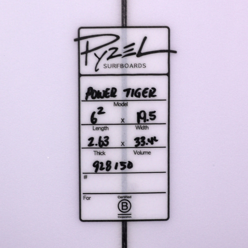 Load image into Gallery viewer, Pyzel Power Tiger 6&#39;2 x 19 ½ x 2 ⅝ Surfboard
