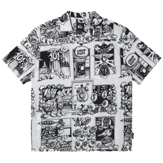 Quiksilver Rick Griffin Comix Short Sleeve Button-Up Shirt