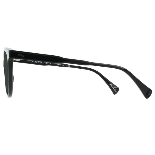 RAEN Lily Polarized Sunglasses - Crystal Black/Green