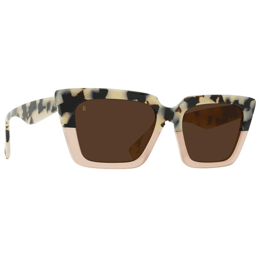 RAEN Keera Sunglasses - Ivory Coral/Carob