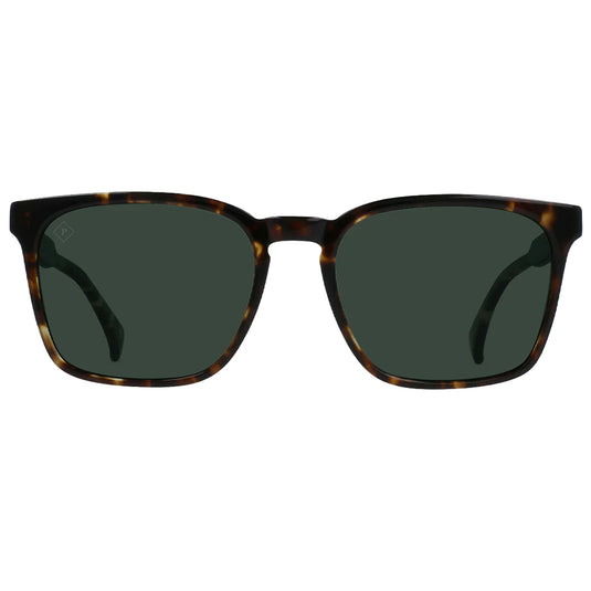 RAEN Pierce Polarized Sunglasses - Brindle Tortoise/Green