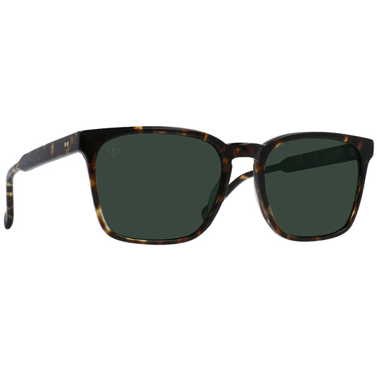 RAEN Pierce Polarized Sunglasses - Brindle Tortoise/Green