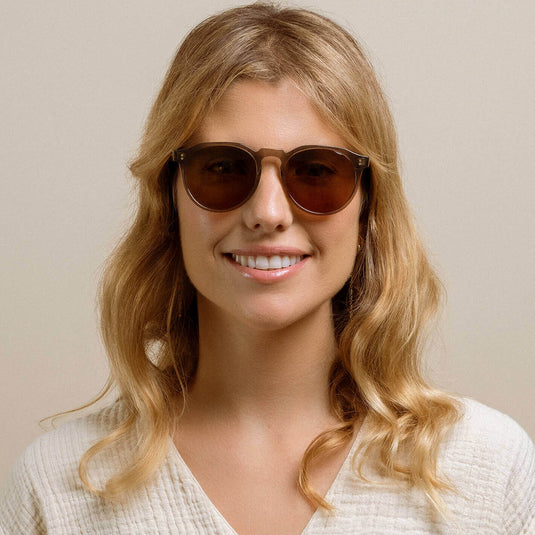 RAEN Remmy Polarized Sunglasses - Ghost/Vibrant Brown