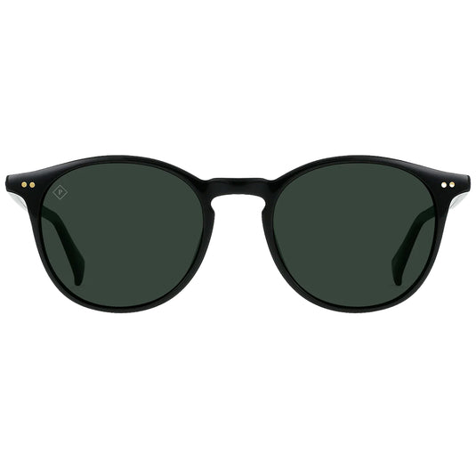 RAEN Basq Polarized Sunglasses - Recycled Black/Green