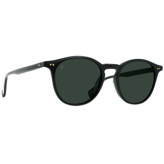 RAEN Basq Polarized Sunglasses - Recycled Black/Green