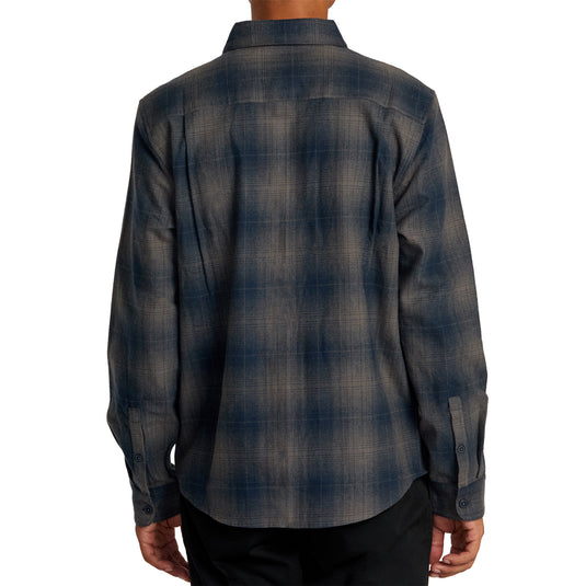 RVCA Dayshift Long Sleeve Button-Up Flannel Shirt